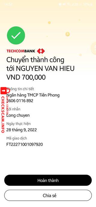 Evidence against nguyen van hieu