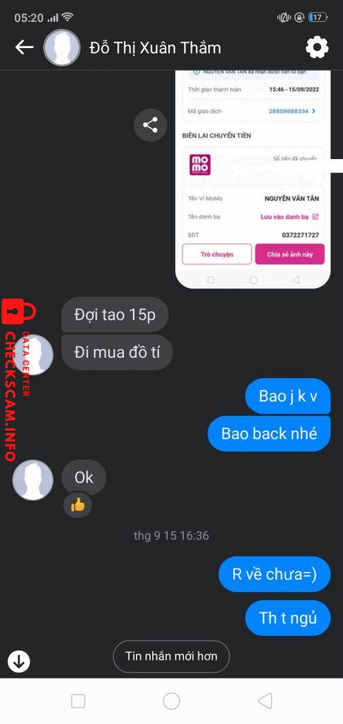 Evidence against Đỗ Thị Xuân Thắm