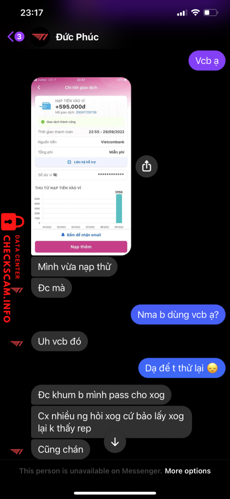 Evidence against Đoàn Trọng Phúc