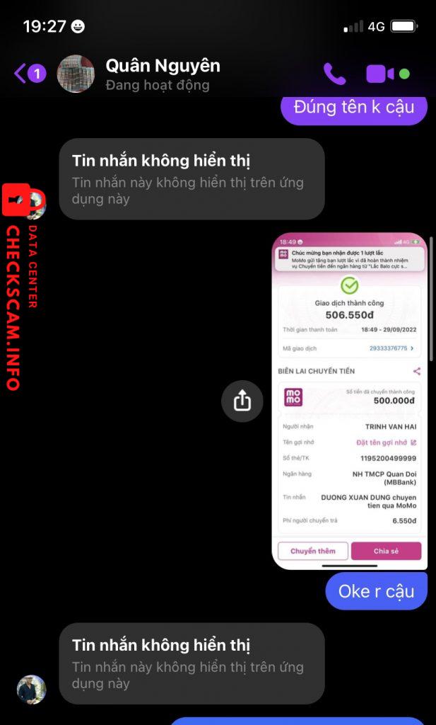 Evidence against TRINH VAN HAI