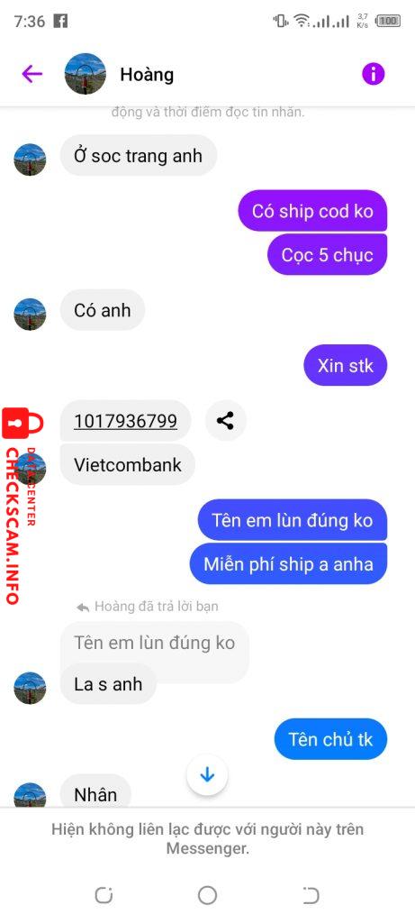 Evidence against Lê hoàng nhân