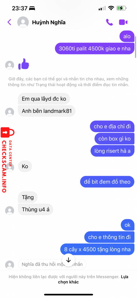 Evidence against HO TAN HIEU