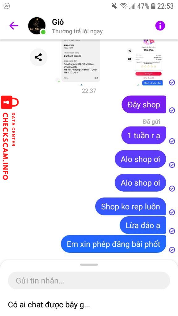 Evidence against Nguyễn Thị Ly