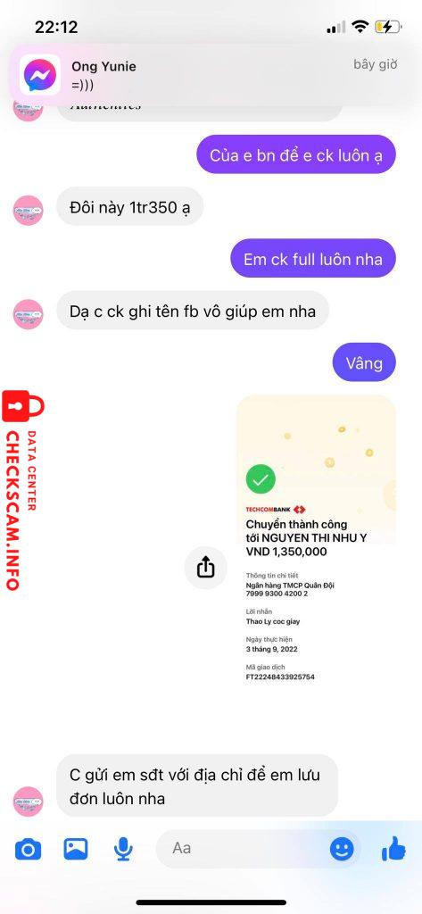 Evidence against Nguyễn Thị Như Ý