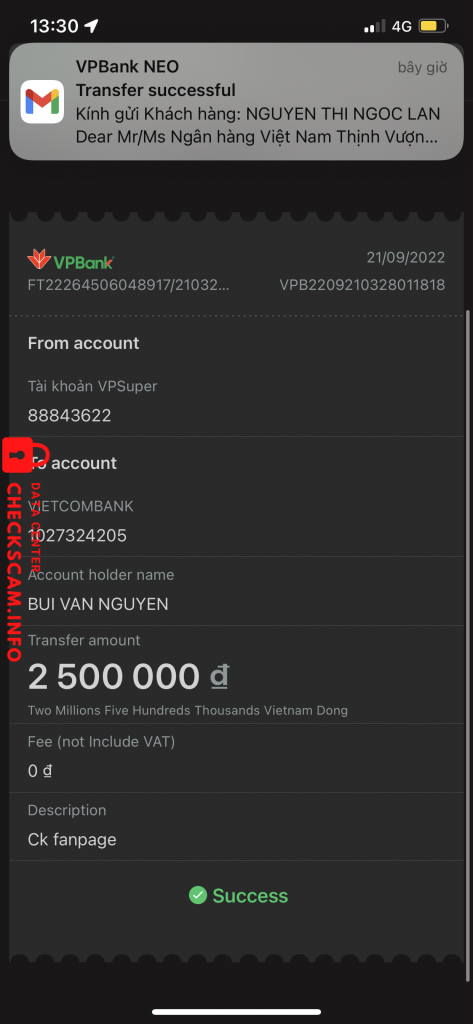 Evidence against Bùi văn nguyên