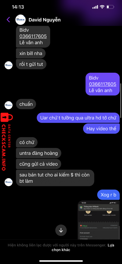 Evidence against Le van anh