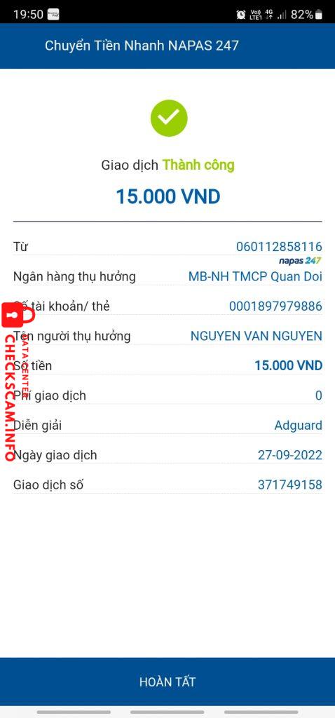 Evidence against Nguyen Van Nguyen
