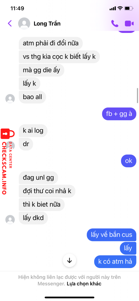 Evidence against Trần Bá Long