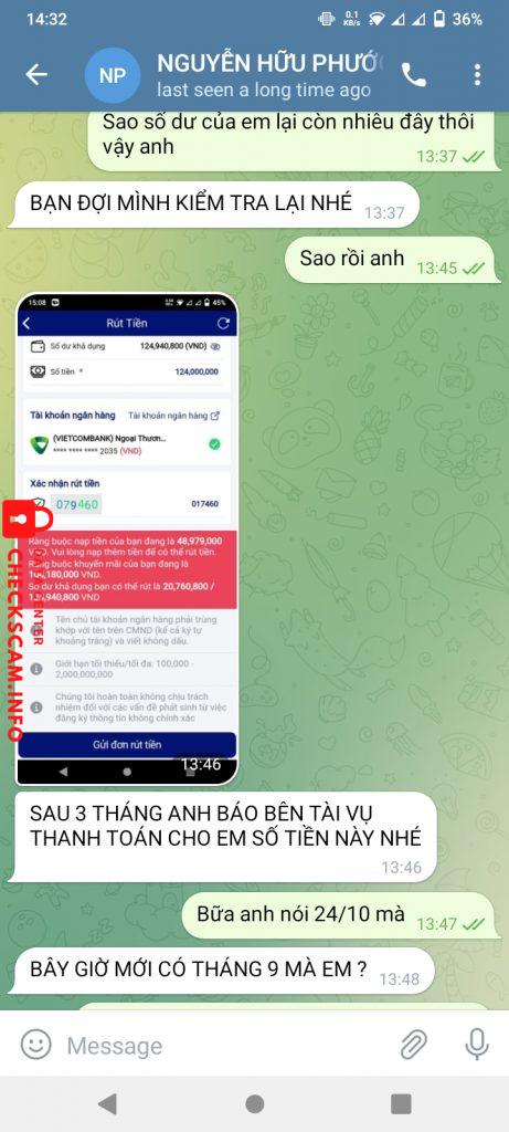 Evidence against Ninh Hải Yến 