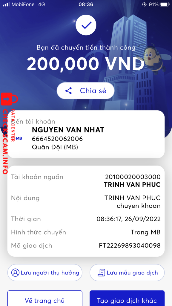 Evidence against Nguyen van nhat