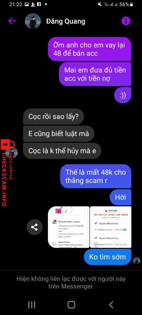Evidencia contra Nguyễn Đăng Quang 