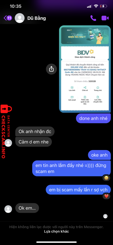 Evidencia contra TRAN VU BANG