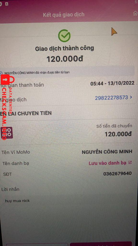 Evidencia contra Nguyễn công minh 