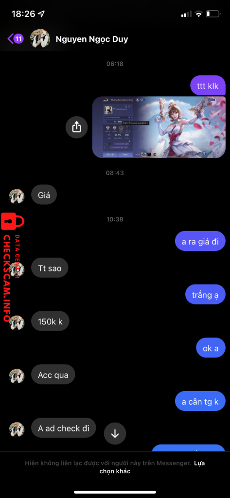Evidencia contra NGUYEN NGOC DUY