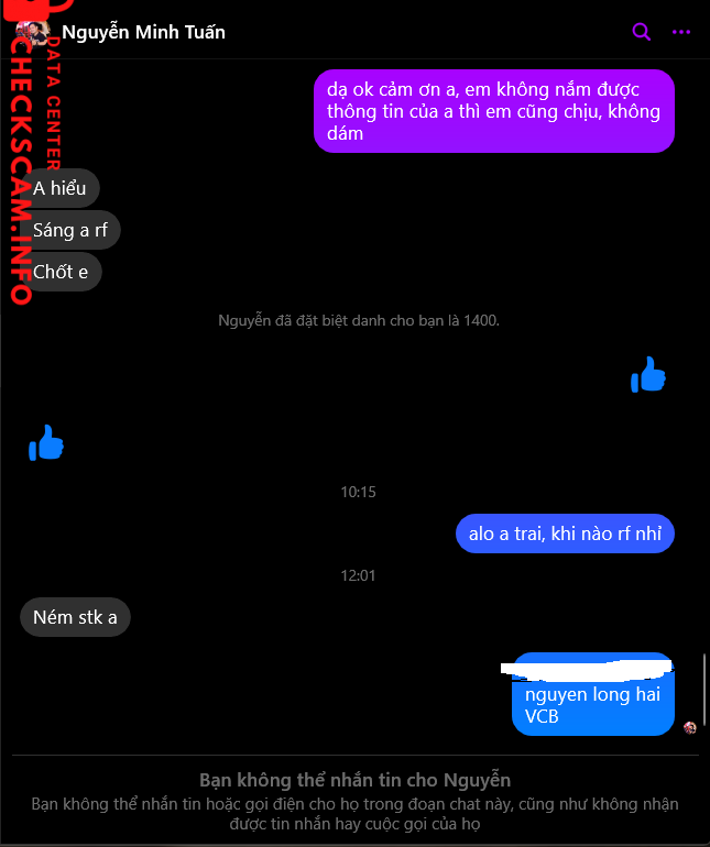 Evidência contra nguyễn hữu minh