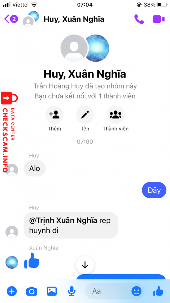 Evidência contra Nguyen thi thu nguyen