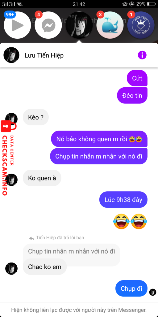 Evidência contra HO THI KHANG HUYEN