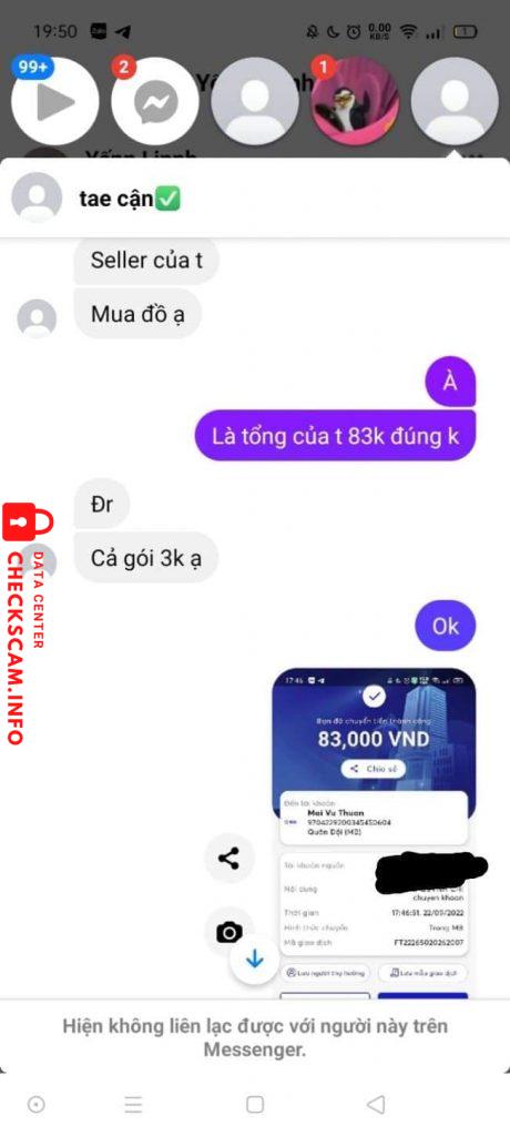 Evidência contra Mai Vu Thuan