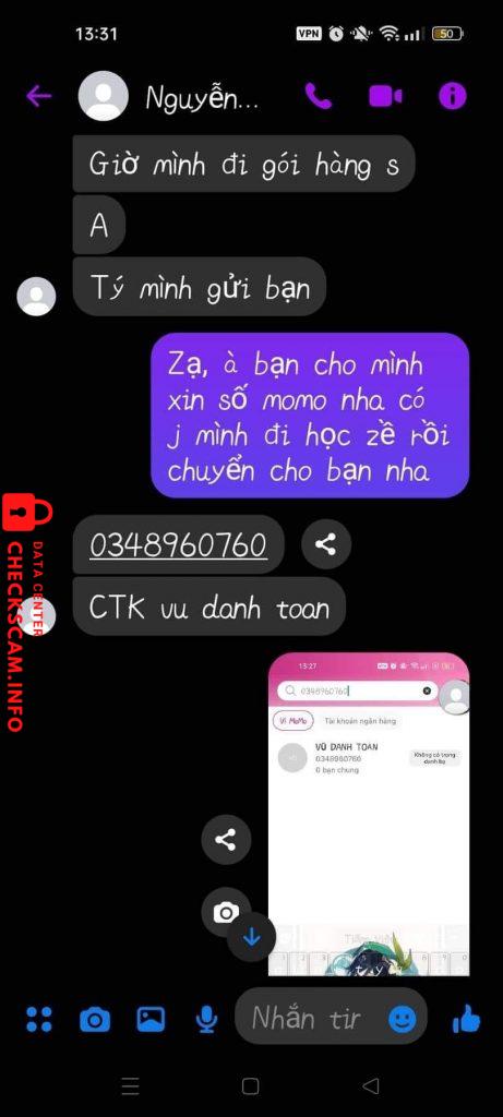 Evidência contra Nguyễn Tiến Đạt