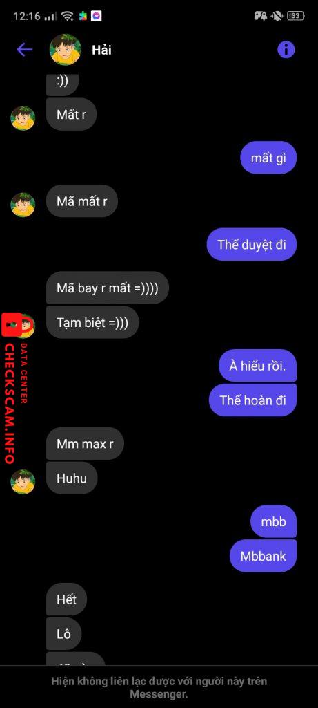 Evidência contra Vũ Văn Hải