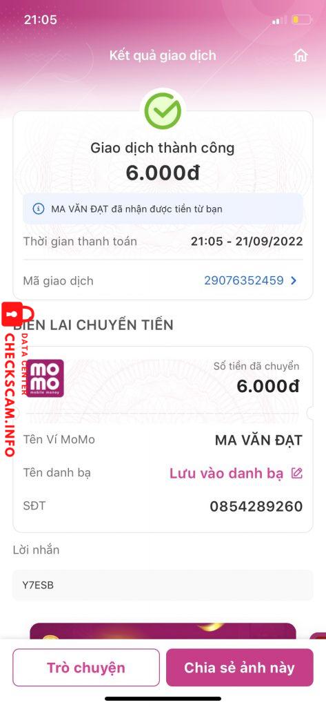 Evidence against Ma Văn Đạt