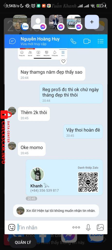 Evidence against Nguyễn hoàng huy