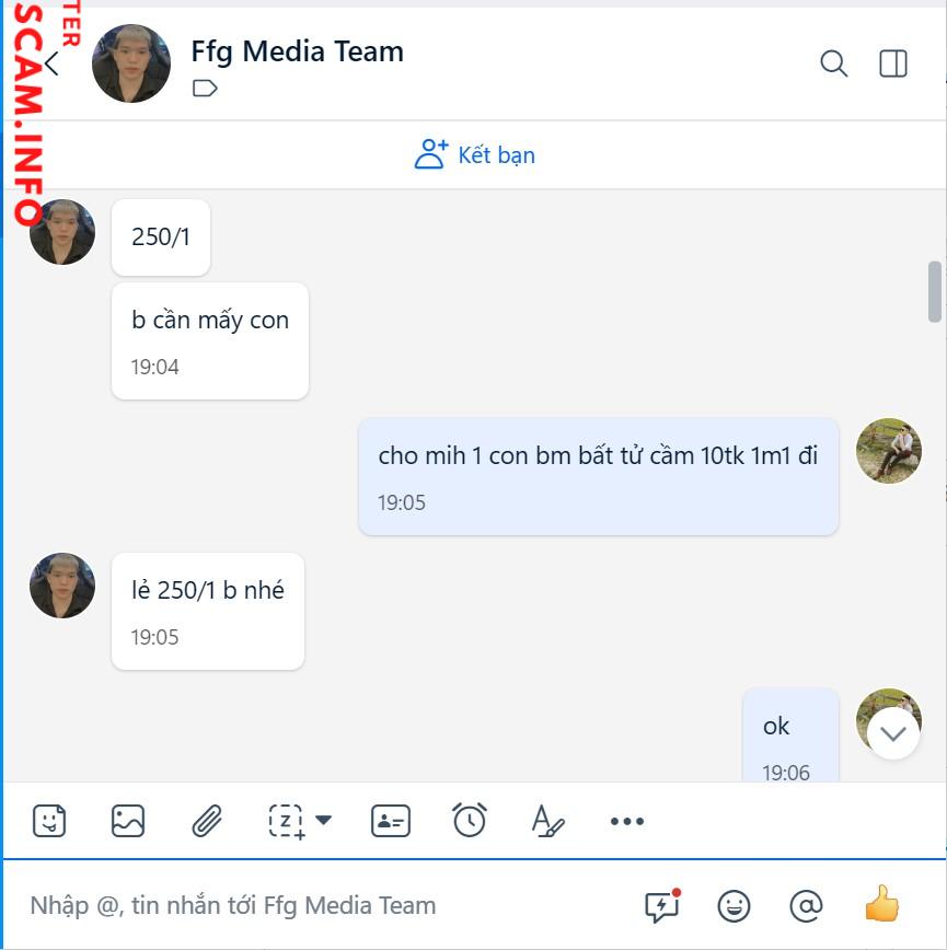 Evidence against duong the toan