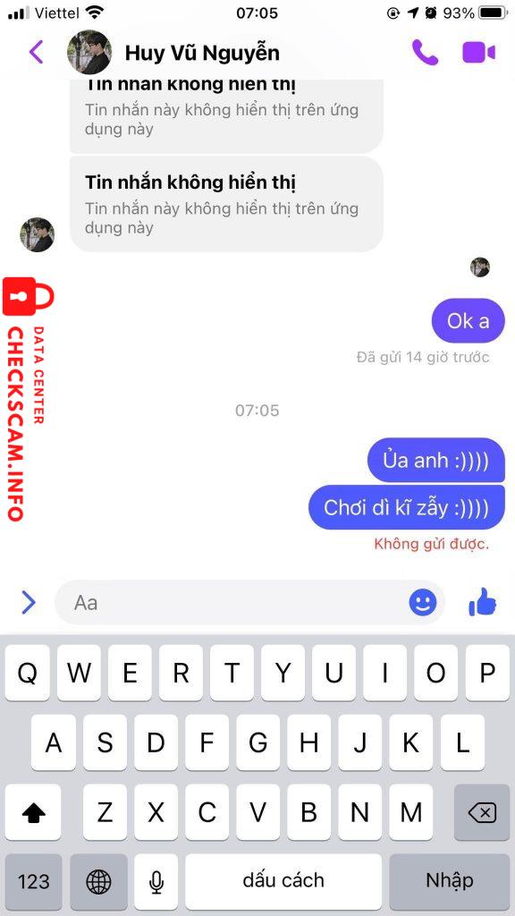 Evidence against Nguyễn Vũ Huy