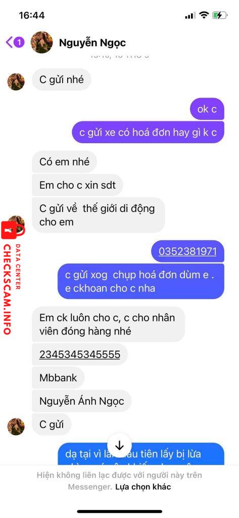 针对的证据 Nguyễn Ánh Ngọc