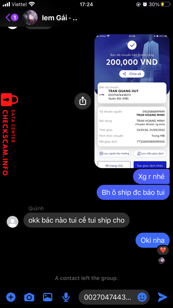 针对的证据 Trần quang huy