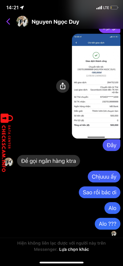 针对的证据 Nguyễn Ngọc Duy