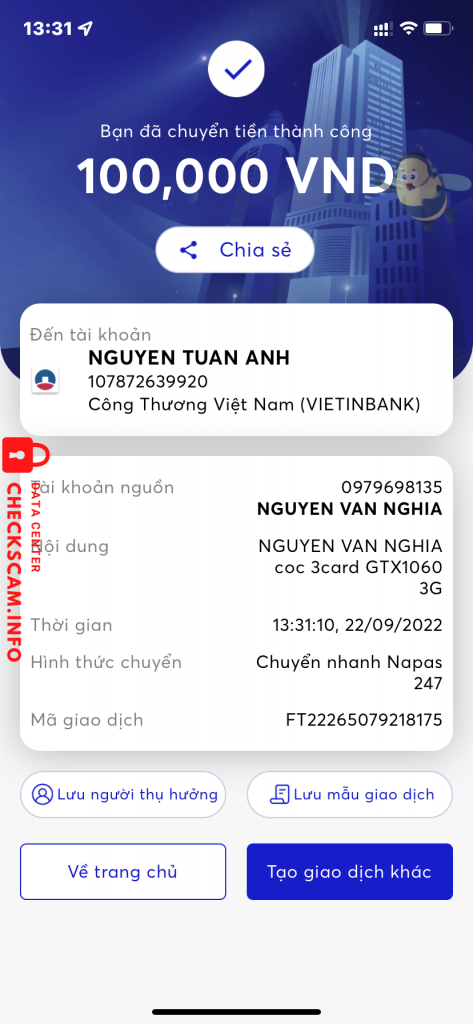 针对的证据 NGUYỄN TUẤN ANH