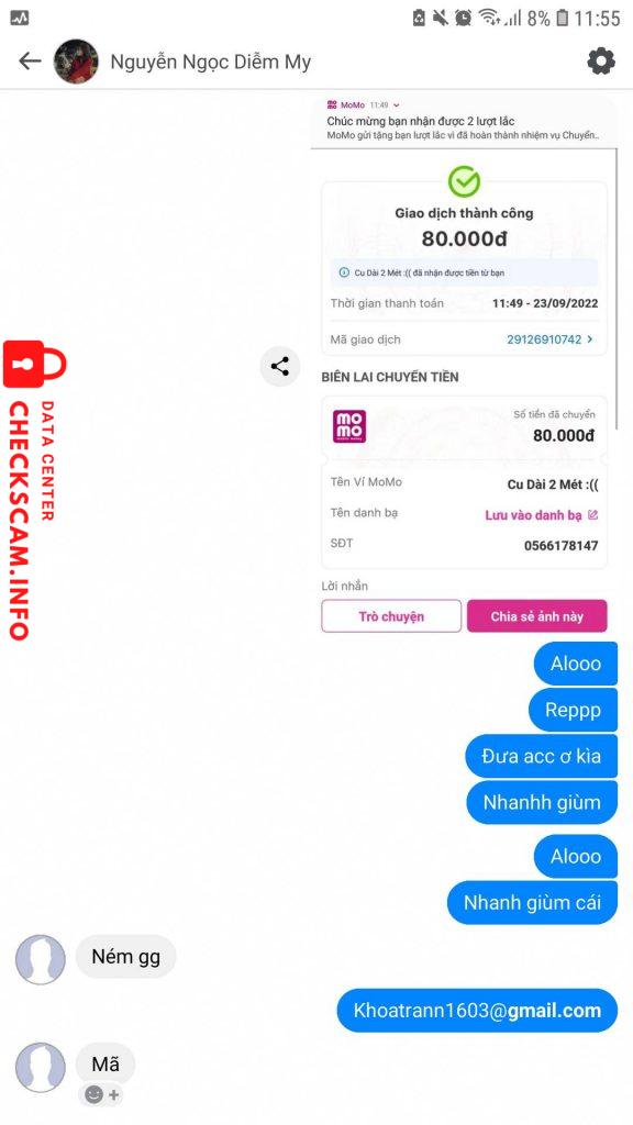 针对的证据 Nguyễn Ngoc Diễm My