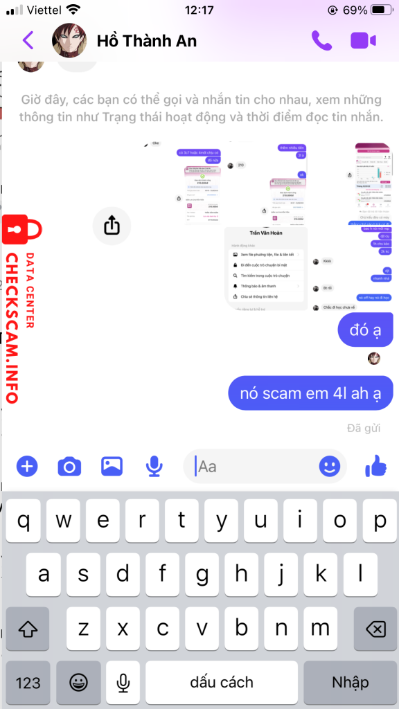 Evidence against Trần Văn Hoàn