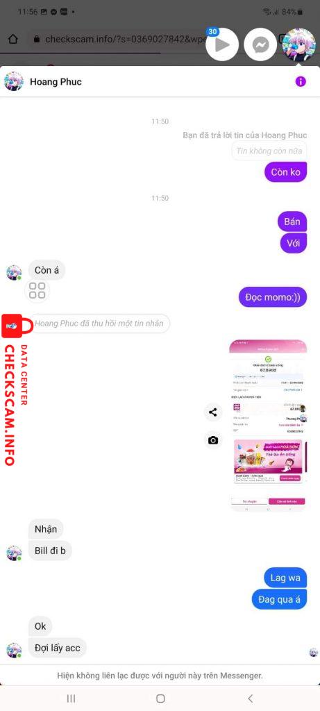 Evidence against Dương Hoàng Phúc