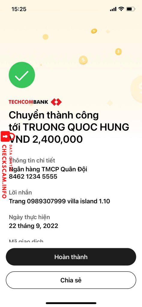 Evidence against Ngo Quoc Hung
