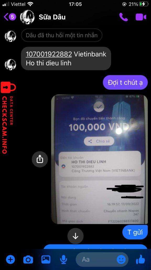 针对的证据 Ho thi dieu linh