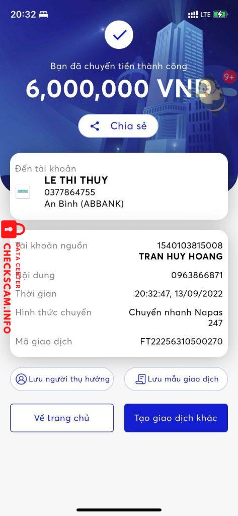 针对的证据 LE THI THUY