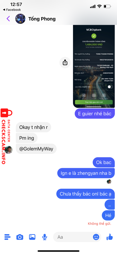 针对的证据 Tong Thanh Phong