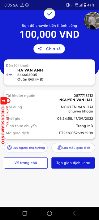针对的证据 HA VAN ANH
