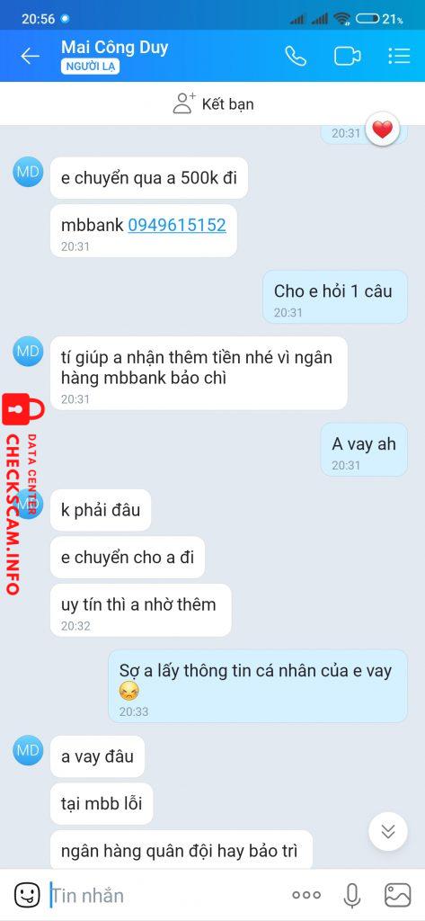 Ebidensya laban sa Mai Cong Duy