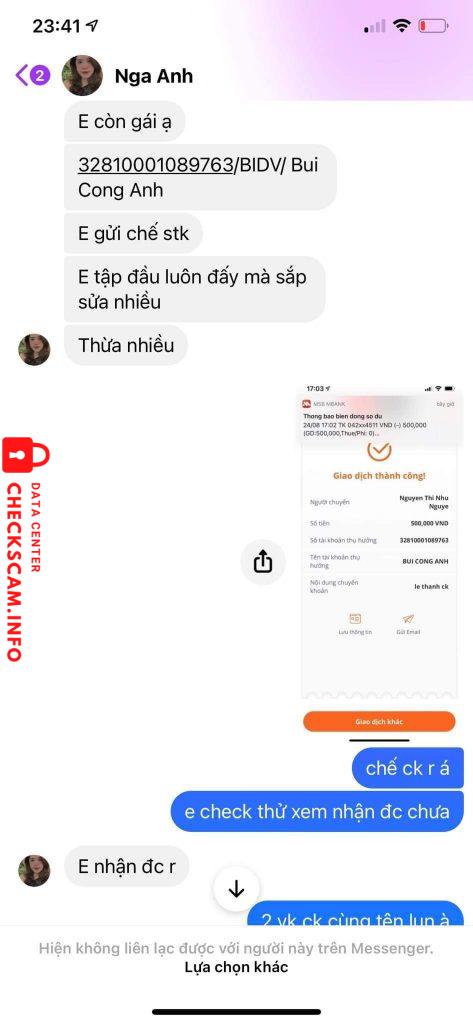 Ebidensya laban sa Bui Cong Anh