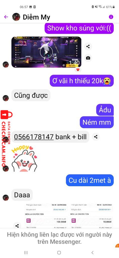 Ebidensya laban sa Nguyễn Ngọc Diễm My