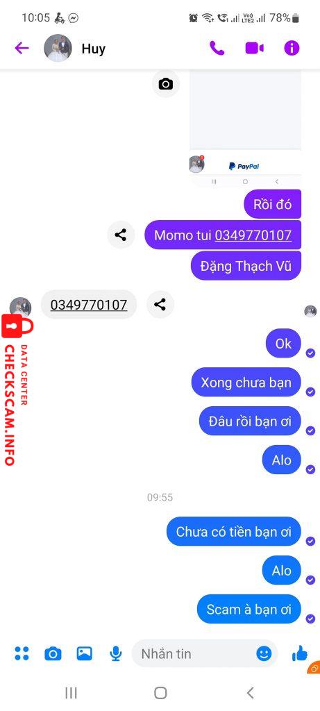 Evidence against Tuấn Huy 