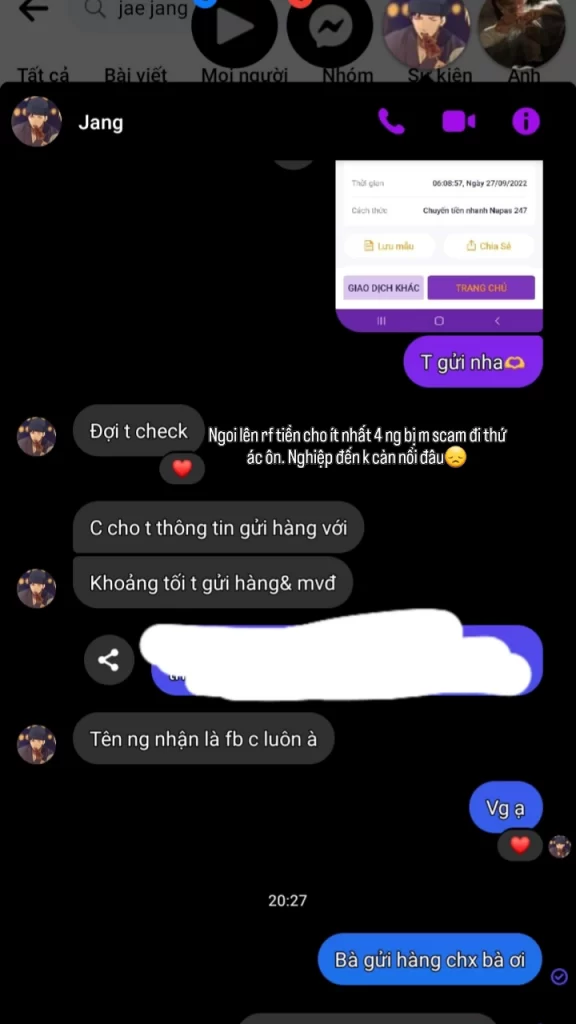 Evidence against Nguyễn Thị Phương Nam 