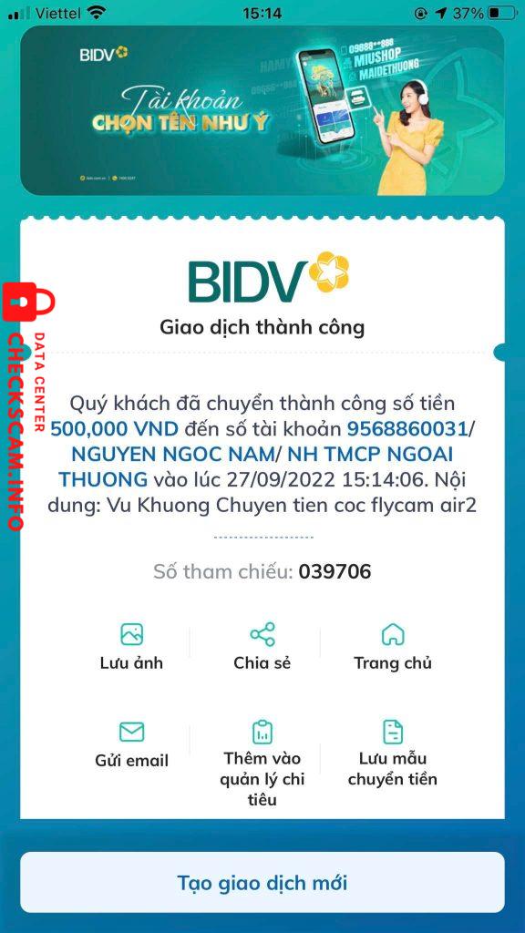 Evidence against Nguyen Ngoc Nam