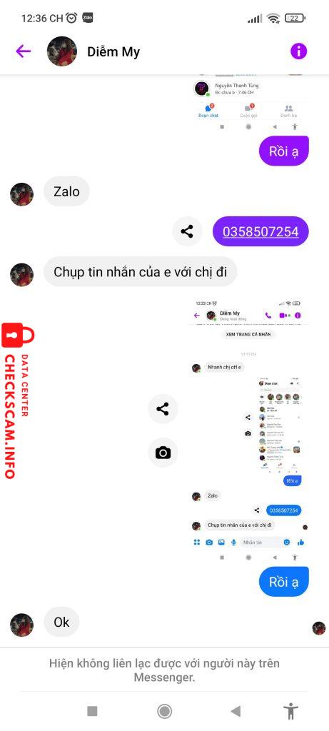 Evidence against Nguyễn Thị Diễm My 