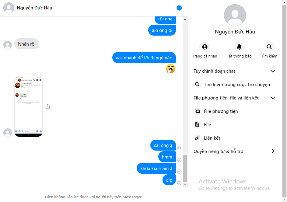 Evidence against NGUYEN DUC HAU 
