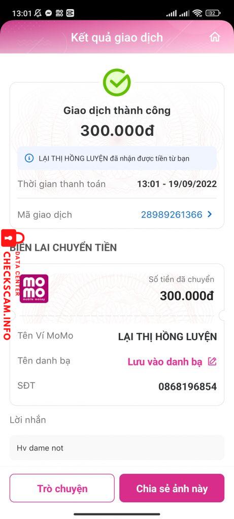 Evidence against Nguyễn Hoàng Anh ( tên momo ảo là tên khác )