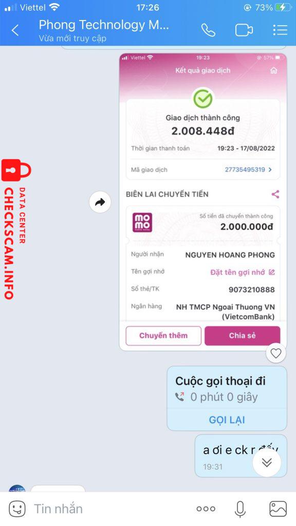 Evidence against Nguyễn Hoàng Phong